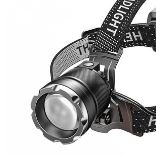 头戴式强光头灯超亮感应超长续航变焦大功率充电户外登山钓鱼专用