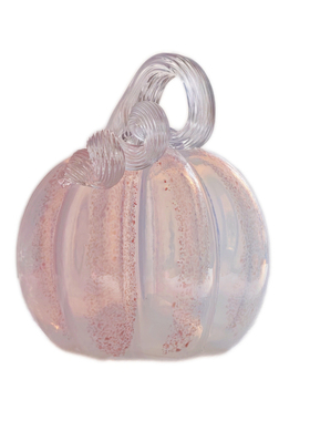 骨粉亮瓷乳白奶绿色粉雾南瓜摆件