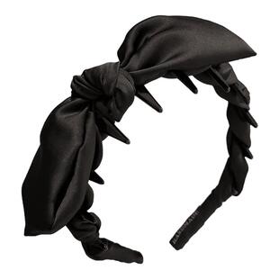 Last kiss 黑色蝴蝶结齿梳发箍女高颅顶神器防滑日常外戴百搭发饰