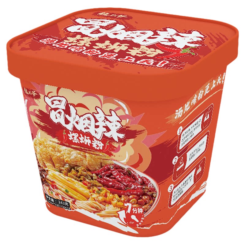 龙七爷冒烟辣免煮冲泡螺蛳粉