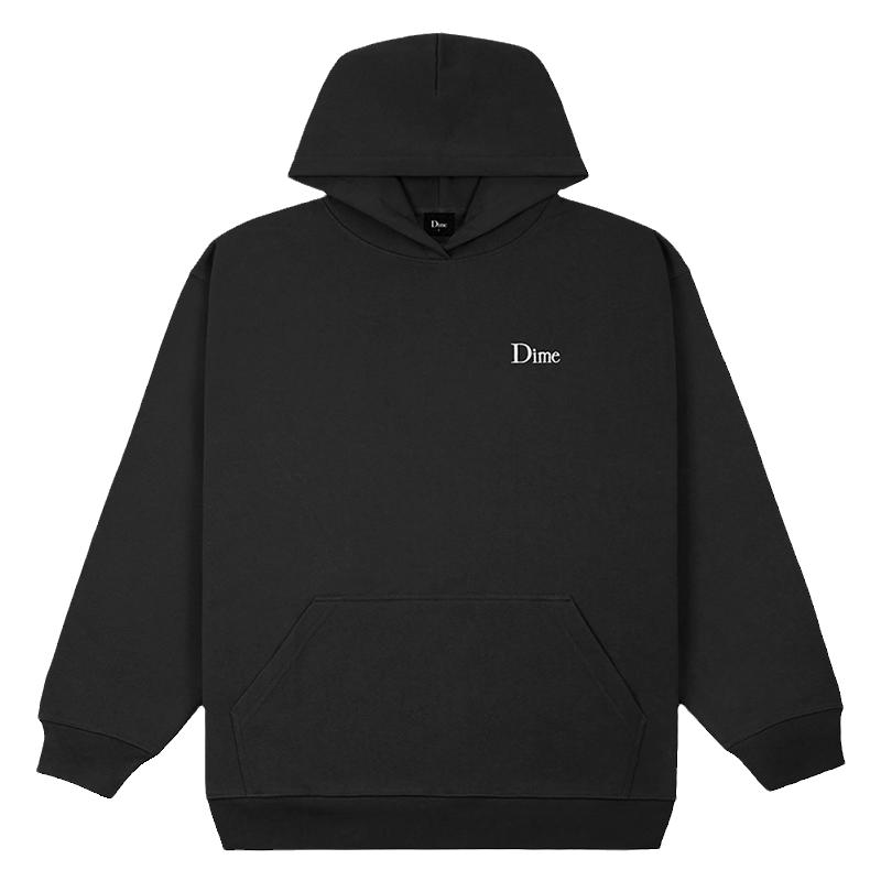 dime刺绣logo加绒连帽衫卫衣
