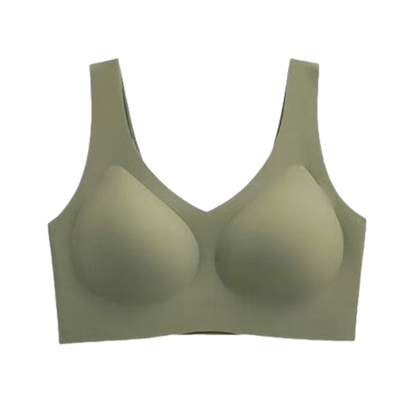 固定杯无痕内衣大胸显小