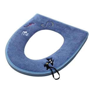 家用大号马桶坐垫加大特大拉链款大内径坐便套四季通用防水马桶垫