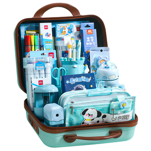 得力开学礼物文具套装礼盒期末奖品礼小学生一二年级学习用品高颜值伴手礼奖品女孩男孩幼儿园生日礼物大礼包