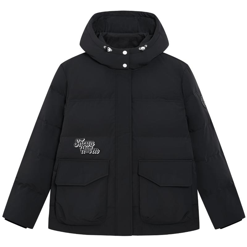 特步羽绒服女士官方冬季新款运动上衣保暖风衣外套975428190182