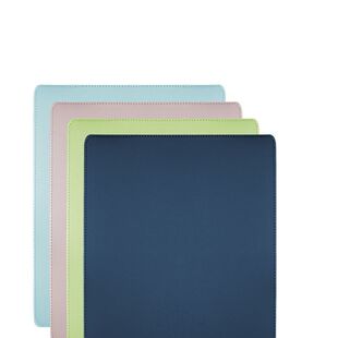 简约皮质鼠标垫小号纯色防水防油女生皮革皮革垫桌面办公粉色顺滑