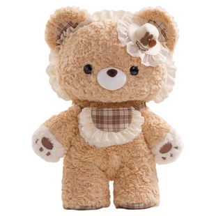 【小羊古力&小熊古力】可爱lolita大脸斜挎包包毛绒玩偶双肩背包J