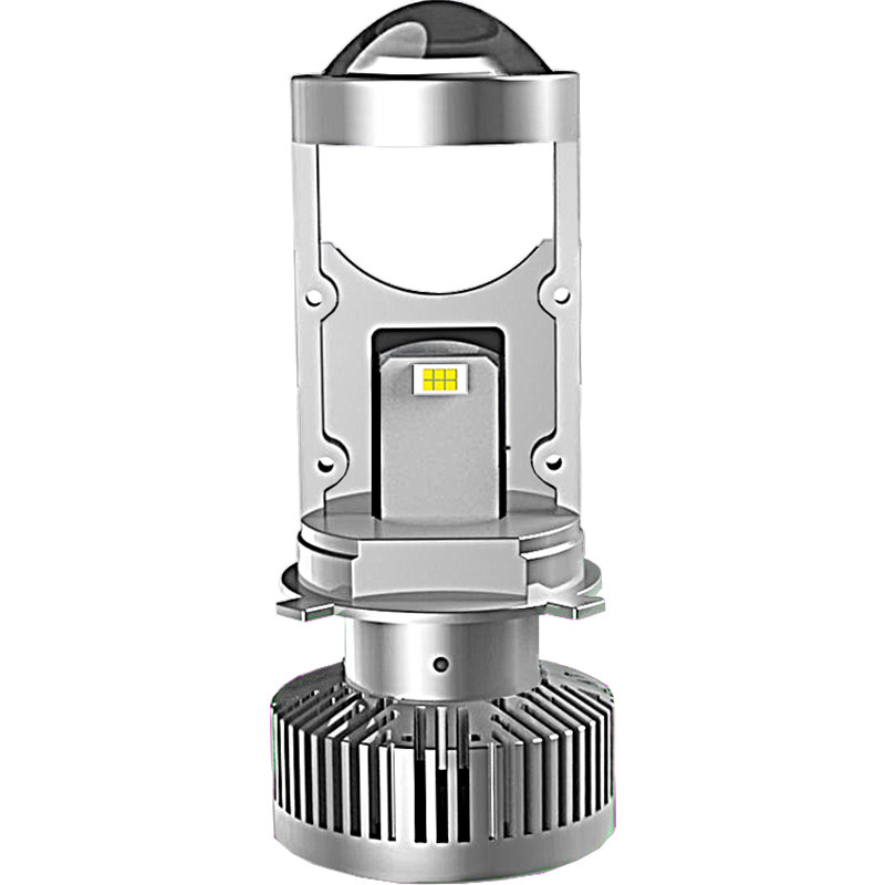 H4自带透镜LED大灯12V24伏前灯泡