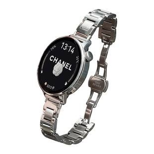 适用于oppo手表watchx3mini表带x3金属不锈钢oppoX2mini高级运动oppowatchs腕带watch4pro蝴蝶扣x2女款表链