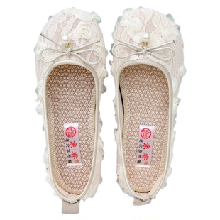 2025夏季时尚豆豆鞋镂空软底老北京布鞋女鞋单鞋平底妈妈鞋
