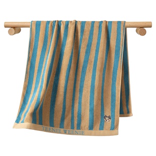 TeenieWeenie小熊刺绣纯棉浴巾吸水速干加厚毛巾洗澡裹巾情侣男女