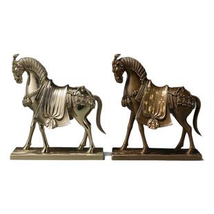 铜师傅《吉祥骏马》客厅桌面铜马摆件 家居装饰开业马到成功摆件