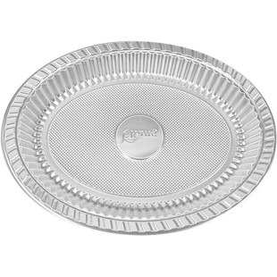 一次性盘子塑料餐盘食品耐高温家用酒席菜碟透明露营碟野餐具商用