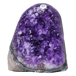 巴西天然紫水晶簇原石摆件矿石标本家居扩香石聚宝盆手链消磁净化