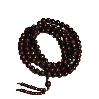 野生自然红无患子108颗佛珠