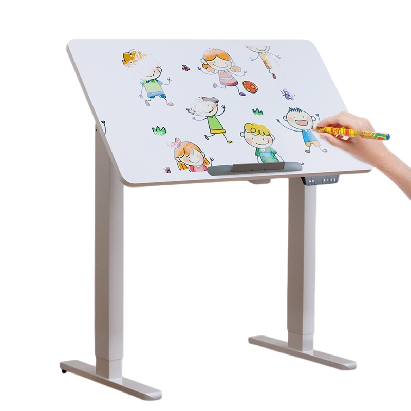 joyworker电动升降桌可折叠书桌倾斜儿童学习电脑桌可移动小户型