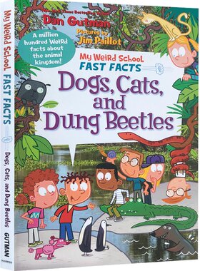 英文原版进口My Weird School Fast Facts: Dogs, Cats, and Dung Beetles我的怪异学校系列宠物真实百科科普7-12岁儿童课外阅读书