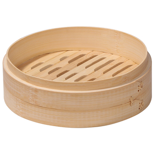 8cm小笼包蒸笼商用竹制笼家用蒸笼蒸海鲜18cm竹制蒸笼小烧麦蒸笼
