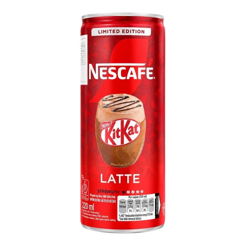 雀巢奇巧KitKat 拿铁饮品220mlx2即饮饮料咖啡可可办公室提神早餐