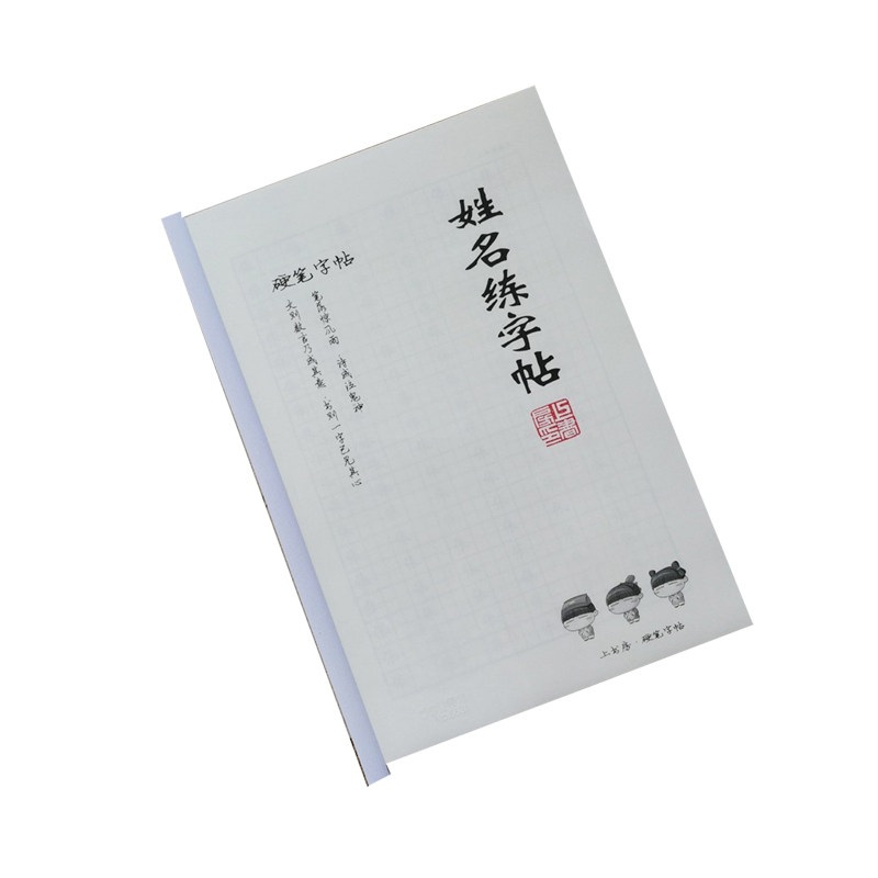 定制姓名练字帖儿童幼儿园小学生初中生成人描红练习字帖练字本