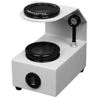 拜斯特水晶鉴定偏光镜台式带灯珠宝琥珀玉石碧玺紫晶干涉球双光源