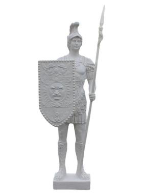 欧式风门厅斯巴达武士人物雕塑