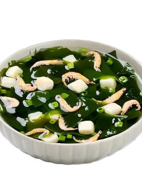 裙带菜虾皮速食汤旗舰店海带裙菜汤调料包紫菜汤冲泡即食小包免煮