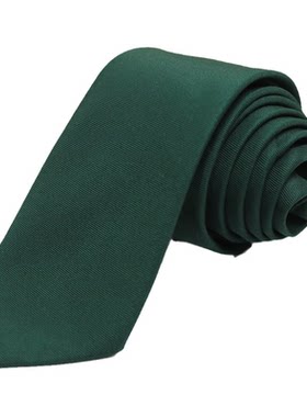 深军绿商务手打领带新品