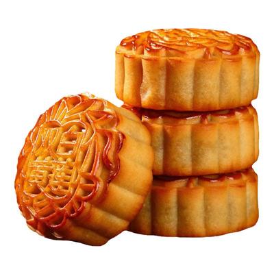 双蛋黄大月饼莲蓉豆沙味广式月饼