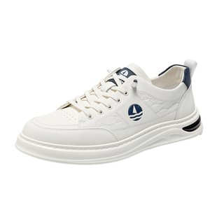 Navigare意大利小帆船男士小白鞋2025秋冬季新款男鞋加绒休闲板鞋