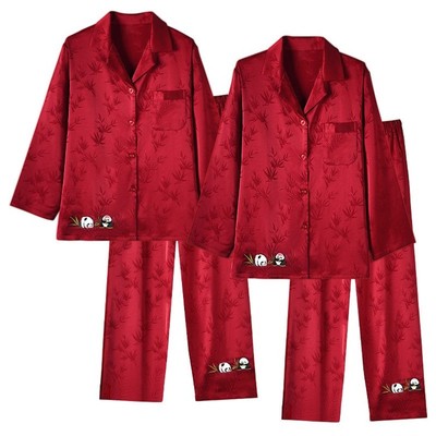 猫人高级感半边绒睡衣男2025新款