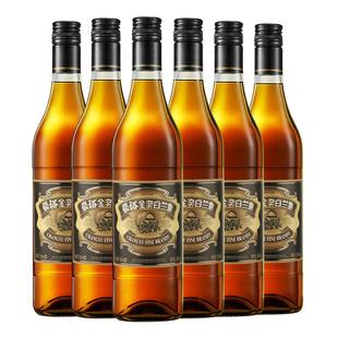 张裕官方直营旗舰店金奖白兰地700ml*6整箱洋酒38度泡青梅酒调酒