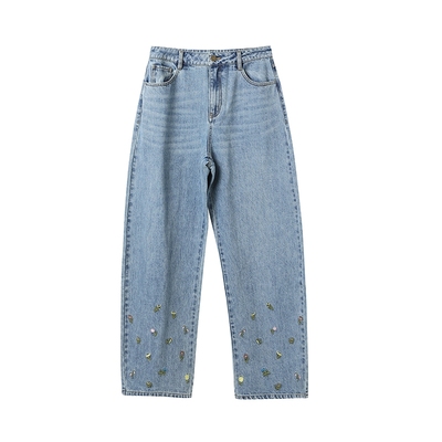 【ICEDUST】花卉茧型阔腿裤