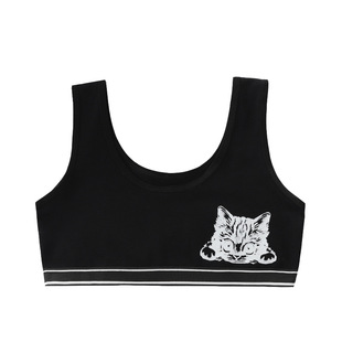 女童内衣发育期小学生一阶段棉7~8~12岁大儿童宽带小背心纯棉透气