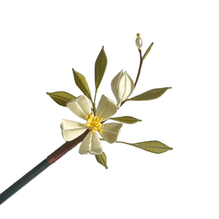 原创缠花发簪diy材料包手工簪子汉服古风发饰送礼头饰新手有教程