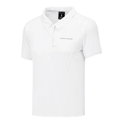 Skechers斯凯奇女士舒适运动系列针织短袖POLO衫 P225W009/0019