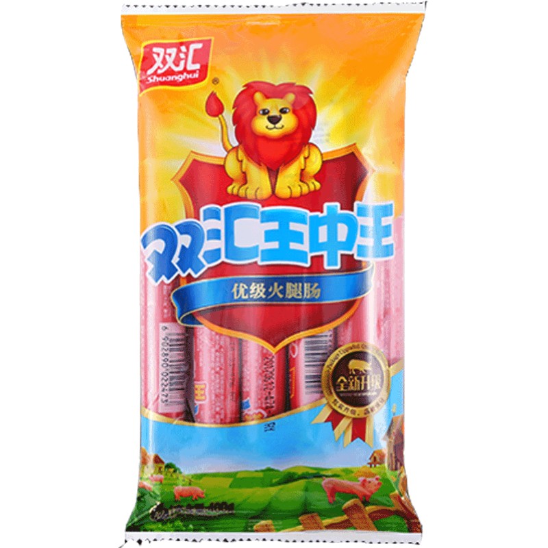 双汇王中王火腿肠60g*20支优级香肠整箱包邮肉类零食配方便面_虎窝淘