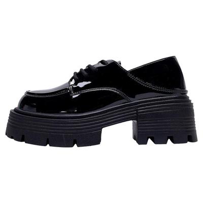 回力厚底百搭小皮鞋jk乐福鞋