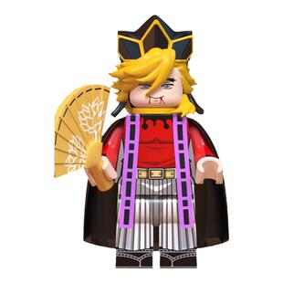 中国积木鬼灭之刃3第三方继国缘一街景弥豆子拼插益智积木人仔