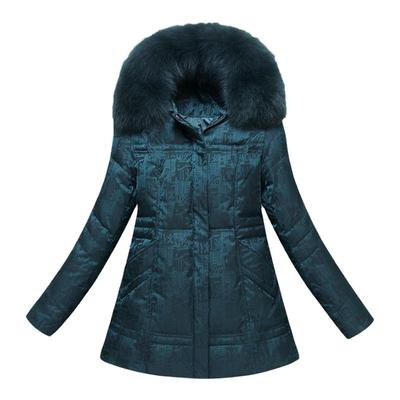 羽绒服女短款妈妈装冬装外套加厚