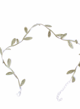 女森系文艺简约叶子韩国学生项链