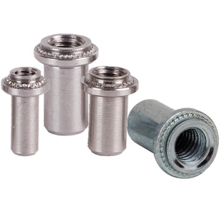 镀环保蓝白锌/304不锈钢压铆螺母柱防水密封螺帽封闭型螺柱M3-M6