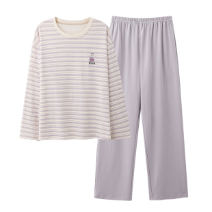 芬腾可安睡衣女款2026新款冬高级感纯棉女士长袖温柔家居服春秋季