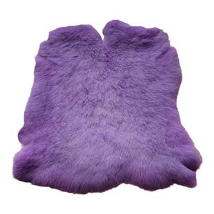 优质整张兔皮原料兔毛服装面料DIY围巾皮毛一体坐垫皮草毛领护膝