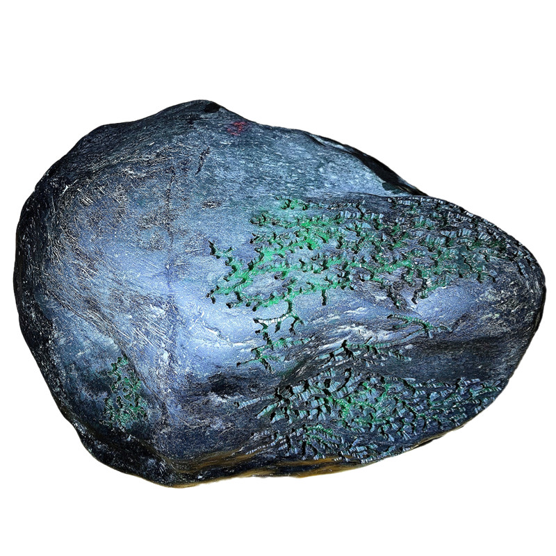 翡翠原石毛料玉石莫西沙莫湾基手镯挂件冰种帝王绿玻璃种顺丰包邮