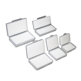 带海绵收纳盒子塑料海绵刀片盒长方形透明零件盒保护模具包装胶盒