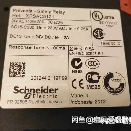议价施耐德 XPSAC5121，XPS-AC 全新现货