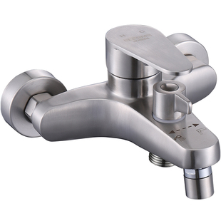 混水阀冷热水龙头不锈钢混合阀304帝王大流量淋浴花洒升降架套装