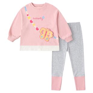 嘟嘟家女童春秋洋气套装儿童卫衣裤子女宝衣服女孩春季新款潮童装