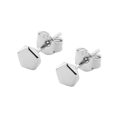 纯银耳钉简约百搭养耳几何耳饰